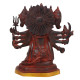 NOVELIKA-Brass Brown Gold Lord Panchmukhi Hanuman Statue (Pack of 1)