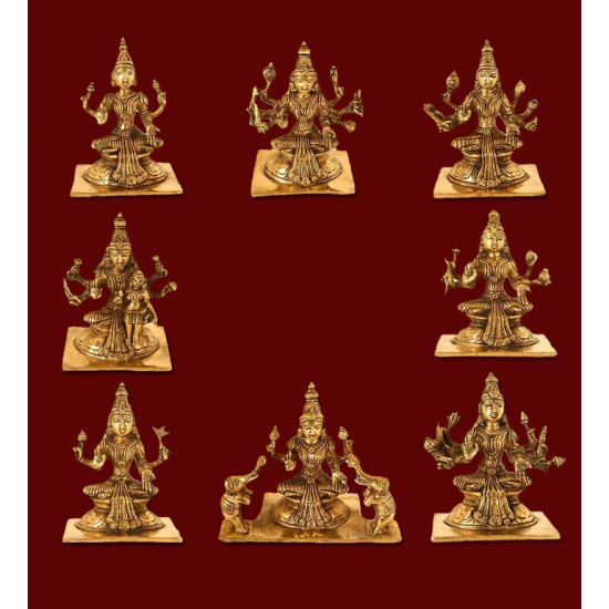 NOVELIKA-Ashta Lakshmi for Diwali Puja Mandir  Vastu Home Office Puja Décor 