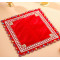 Novelika-Red Velvet Pooja Aasan with Intricate Mirror Work(NA616)