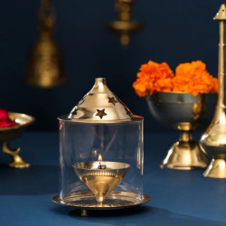 Novelika - Brass Akhand Jyoti Diya (NA579)