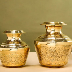 Novelika- Brass Ashtalakshmi Kalash or Kudam (NA582)