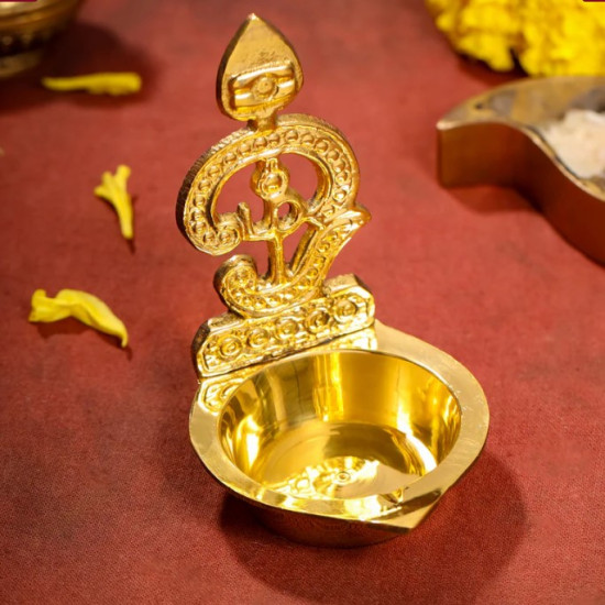 Novelika- Brass Om Vel Diya (or Deepam)NA585