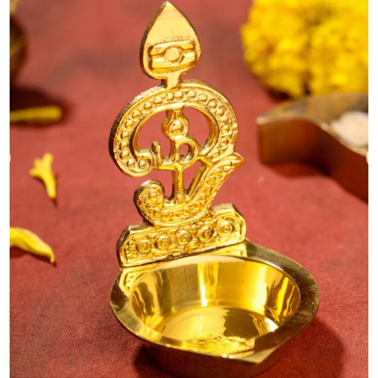 Novelika- Brass Om Vel Diya (or Deepam)NA585