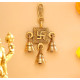 Novelika- Brass Swastik Wall Hanging Bell(NA589)