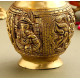 Novelika- Brass Kalash with Ganesh and Lakshmi Carving(NA591)