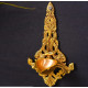 Novelika- Brass Ethnic Carved Hanging Diya(NA593)