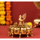 Novelika-  Brass Peacock Kumkum Box(NA597)