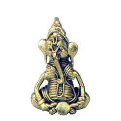 Novelika- Handmade  Dhokra Art Lord Ganesha idol (NA599)