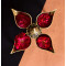 Novelika- Pooja Antique Brass Devine Four Petal Diya(NA601)