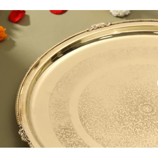 Novelika-  Brass Traditional Pooja Thali (NA606)