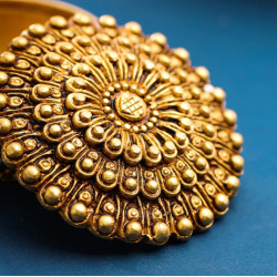 Novelika- Brass Mandala Design Kum Kum Box(NA6007) 