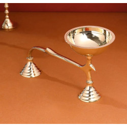 Novelika- Brass Sacred Diya/Lamp with Handle(NA6008)