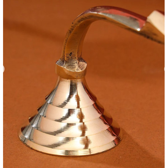 Novelika- Brass Sacred Diya/Lamp with Handle(NA6008) Novelika- Brass Sacred Diya/Lamp with Handle(NA6008)
