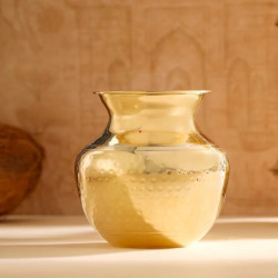 Novelika-  Brass Hammered Pooja Kalash or Lota(NA615)