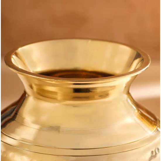 Novelika-  Brass Hammered Pooja Kalash or Lota(NA615)