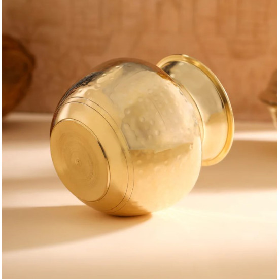 Novelika-  Brass Hammered Pooja Kalash or Lota(NA615)