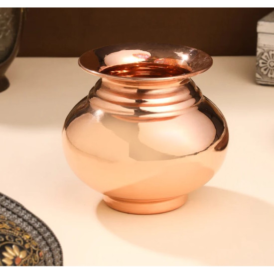 Novelika-  Copper Pooja Kalash Copper Lota or Tamba Kalash(NA618)