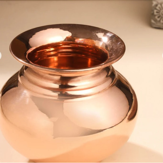 Novelika-  Copper Pooja Kalash Copper Lota or Tamba Kalash(NA618)