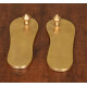 Novelika -Decorative Brass Charan Paduka Set For Mandir Placement(NA619)