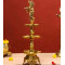 Novelika-  Brass Krishna Diya or Kuthu Vilakku with Krishna figure(NA621)