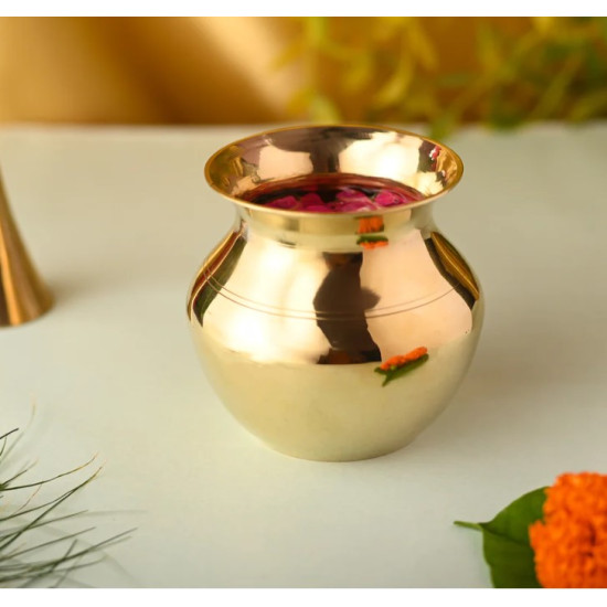 Novelika- Brass Pooja Kalash or  Brass Lota(NA622)