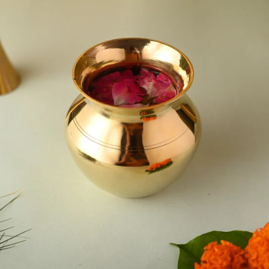Novelika- Brass Pooja Kalash or  Brass Lota(NA622)