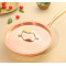 Novelika-Copper Fry Pan with a Lid and Brass Handle(NA624)