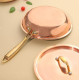 Novelika-Copper Fry Pan with a Lid and Brass Handle(NA624) Novelika-Copper Fry Pan with a Lid and Brass Handle(NA624)