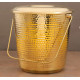 NOVELIKA - Hammered Brass Bucket with a Lid and a Handle(NA625)
