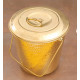 NOVELIKA - Hammered Brass Bucket with a Lid and a Handle(NA625)