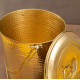NOVELIKA - Hammered Brass Bucket with a Lid and a Handle(NA625)