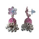 Novelika Latest Stylish Pink Color Traditional Jhumka Earring set for Women Girls - ER1011