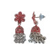 Novelika Latest Stylish Red Color Traditional Jhumka Earring set for Women Girls - ER1015