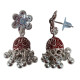 Novelika Latest Stylish Maroon Color Traditional Jhumka Earring set for Women Girls - ER1016