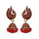 Novelika Latest Stylish Red Traditional Chandelier Earring set for Women Girls -ER11002