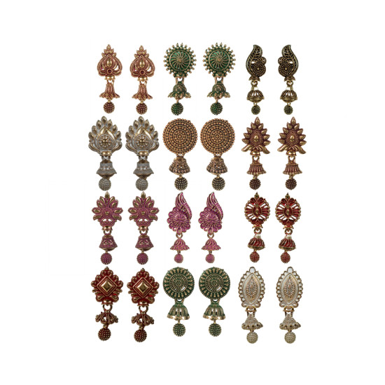 Novelika Latest Stylish Traditional Jhumka Earring set for Women Girls - ER11034 Novelika Latest Stylish Traditional Jhumka Earring set for Women Girls - ER11034