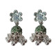 Novelika Latest Stylish Green Color Traditional Jhumka Earring set for Women Girls - ER1105