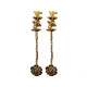 Novelika Latest Stylish Golden Tone Traditional Chandelier Earring set for Women Girls - ER1008