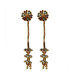 Novelika Latest Stylish Golden Tone Traditional Chandelier Earring set for Women Girls - ER1008