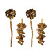 Novelika Latest Stylish Golden Tone Traditional Chandelier Earring set for Women Girls - ER1008