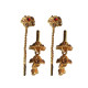 Novelika Latest Stylish Golden Tone Traditional Chandelier Earring set for Women Girls - ER1008
