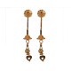 Novelika Latest Stylish Golden Tone Traditional Chandelier Earring set for Women Girls - ER1013