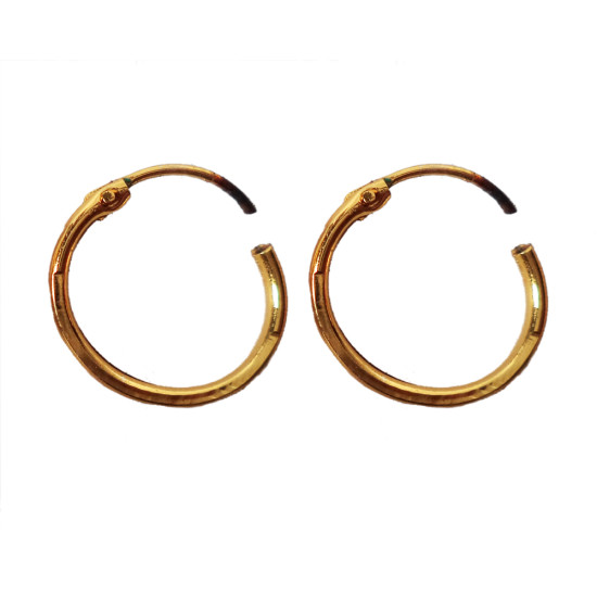 Novelika Latest Stylish Golden Tone Traditional Hoop Earring set for Women Girls - ER5007