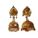 Novelika Latest Stylish Golden Tone Beautiful Traditional Jhumka Earring set for Women Girls - ER6010