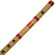Novelika Bansuri Transverse Bamboo Flute Key-A, Tonic-D Professional Flute Musical Instrument