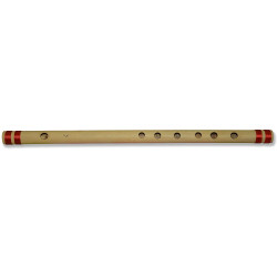 Novelika Bansuri Transverse Bamboo Flute Key-G, Tonic-C Professional Flute Musical Instrument