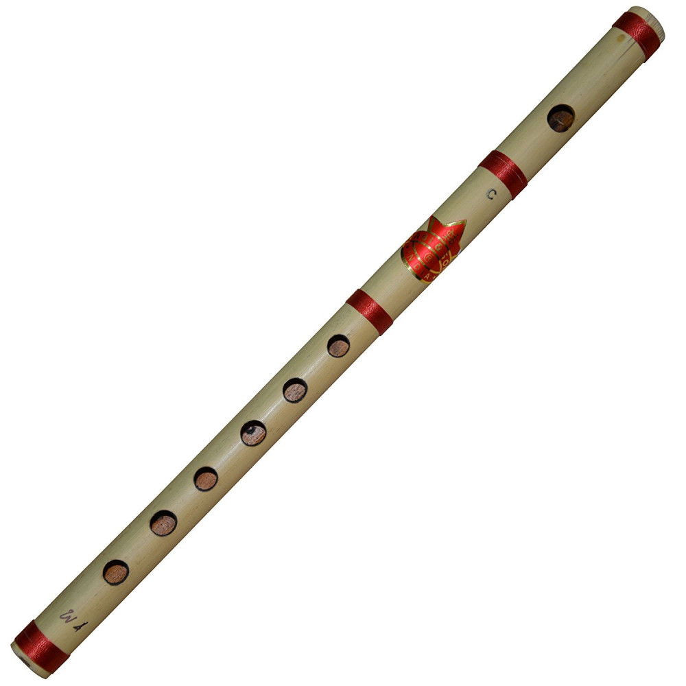 Novelika Bansuri Transverse Bamboo Flute Tonic-F, Key-C Professional Flute 