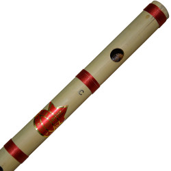 Novelika Bansuri Transverse Bamboo Flute Tonic-F, Key-C Professional Flute 