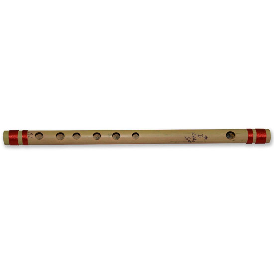 Novelika Bansuri Transverse Bamboo Flute Key-D#, Tonic-G# Professional Flute Musical Instrument
