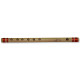Novelika Bansuri Transverse Bamboo Flute Key-D#, Tonic-G# Professional Flute Musical Instrument